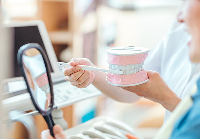 ブラッシング指導